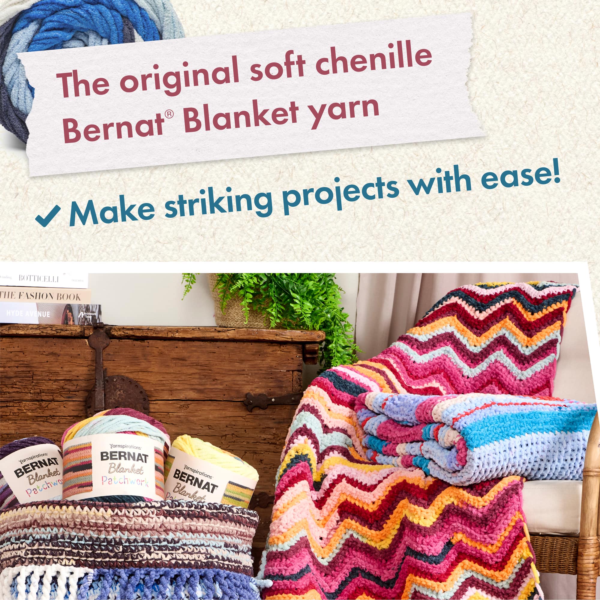 2 Pack Bernat® Blanket Patchwork™ Yarn